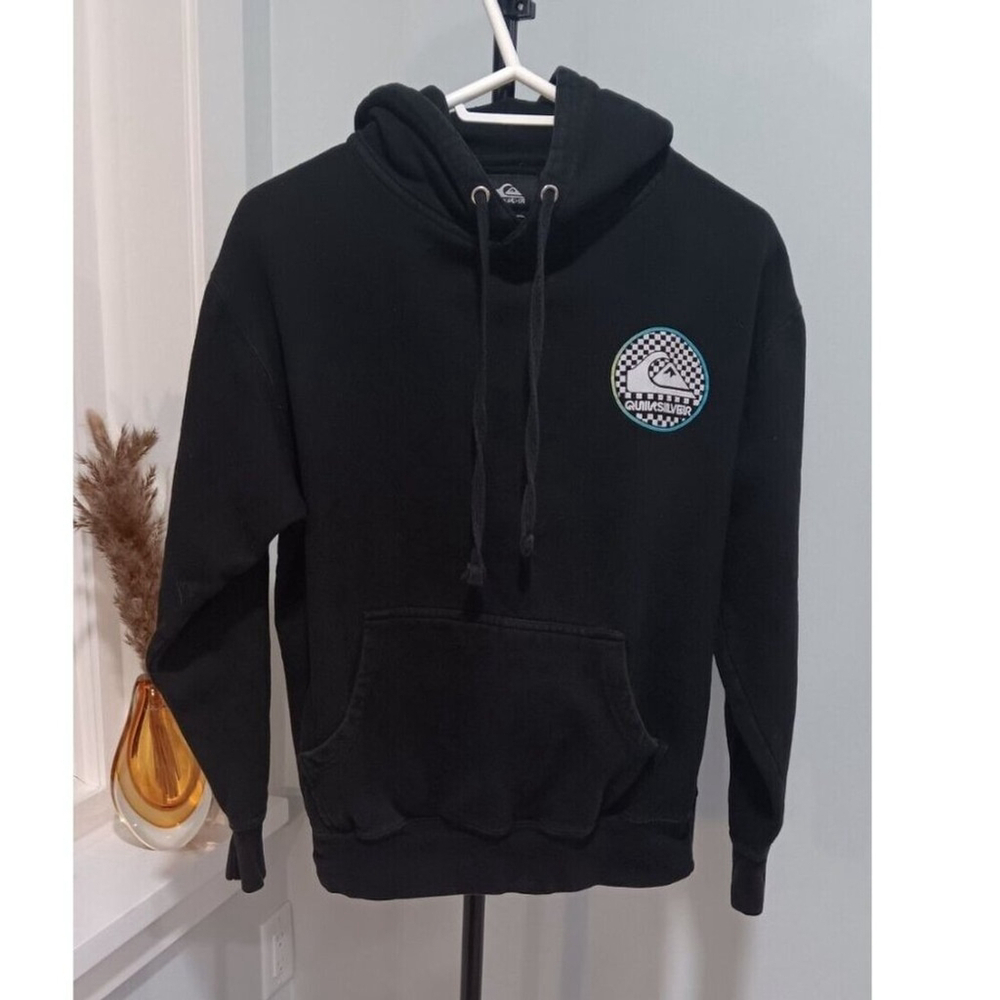 Medium Mens Vintage Quiksilver Hoodie Pullover Sweater Logo
